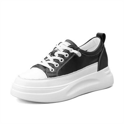 Skóra naturalna 37-38 Wysokie Trampki Kobieta Czarne Buty Tenisowe Damskie Buty Sportowe Przenośne Szkoła Pomysł 2025eleganckie Koszykówka
