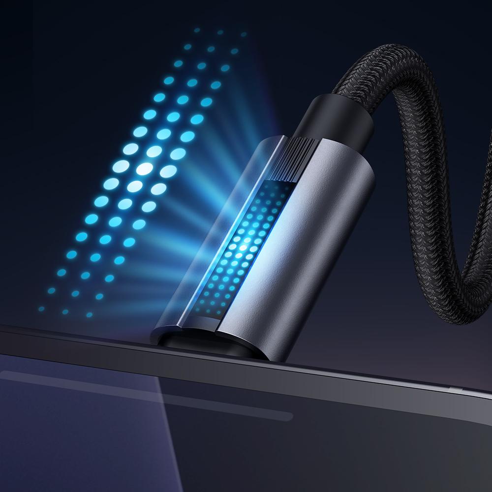 Mcdodo Usb-C Fast Charging Cable For Samsung Xiaomi Type C 6A 100W 1M Led