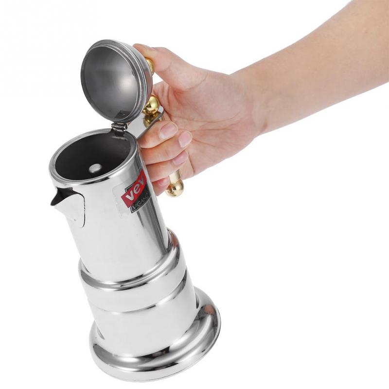 Stainless Steel Moka Pot Stovetop 