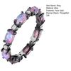 Imitation Opal Eternal Glow Ring Radiant Oval Faux Opal Infinite Love