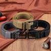 Curea Canvas pentru Bărbați cu Cataramă cu Pini din Nailon - Versatilă, Durabilă, Lungime Extinsă pentru Utilizare Denim sau Militară