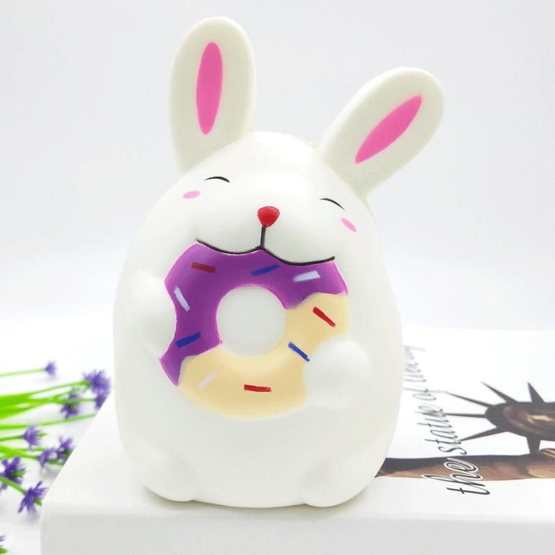 Cute Cartoon Squeeze Bunny Portable Decompression Toy Soft Simulation Doll Great Gifts For Children
