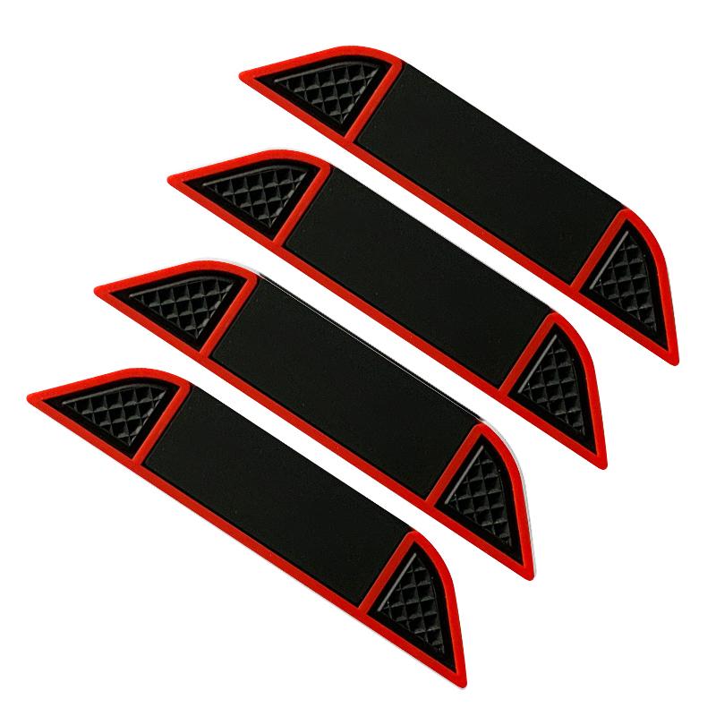 Car Anti-collision Strip Universal Door Scratch Resistant Rearview Mirror Anti-collision Sticker Interior Automotive Supplies 4pcs