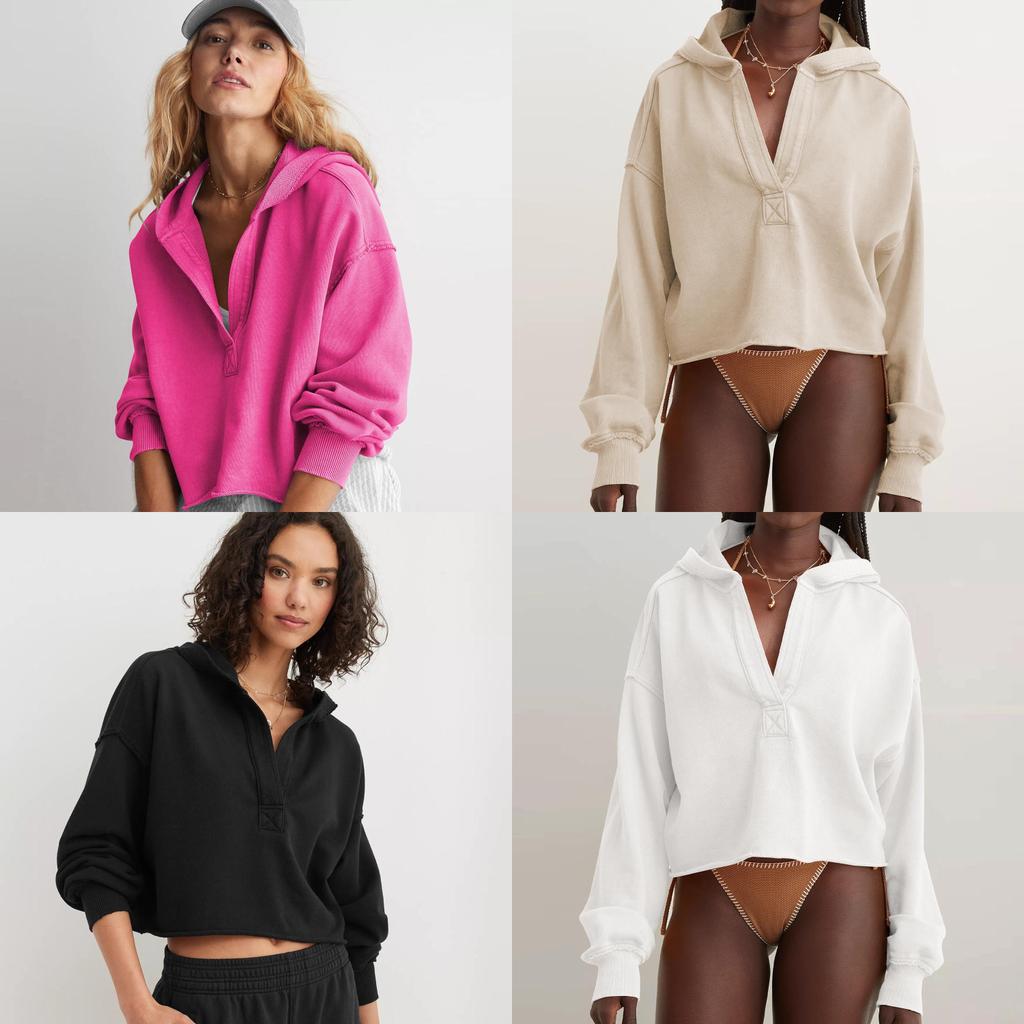 Modern Loose Hoodie Sweater For Women With Raglan Sleeves And Hoodie Design For Streetwear Style
