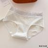 Japanese Sweet Floral Cotton Mid-High Waist Antibacterial Summer Girly Triangle Panties