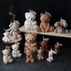 New Bear Silicone Candle Mold DIY Hug Heart Couple Bear Animal Candle Making Resin Soap Cake Mold Gifts Craft Home Decoration