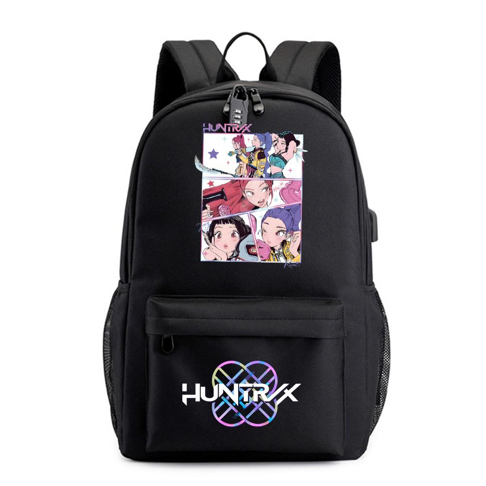 Anime Tecknad Kpop Tryckt Ryggsäck för Tonåring Student Flicka Pojke Bokväska Skolväska Kvinnor Stor Kapacitet Resväska Barn Gåva Rucksak