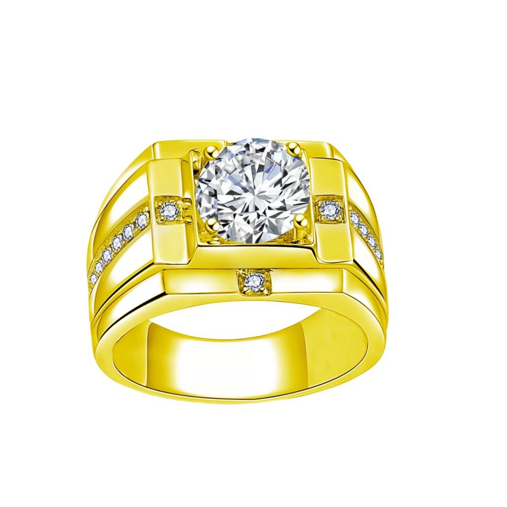 Men’s Fashion Statement Ring - Domineering Diamond Engagement Band
