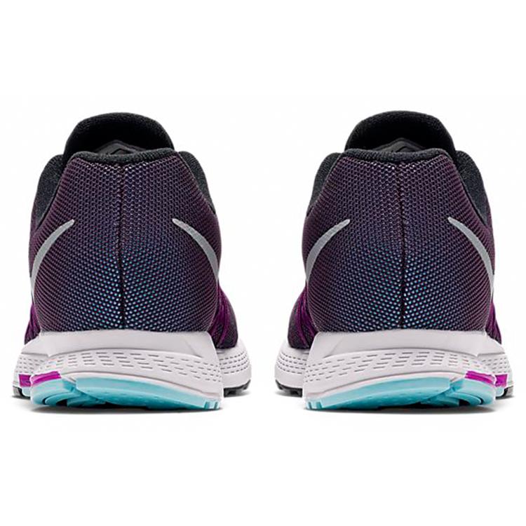 New Nike Air Zoom Prestige Cushioned Slip Resistant Low Top Running Shoes Women's Black Purple 806577-500