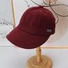 ins retro corduroy cap lazy wind soft top baseball cap daily commute plain versatile hat