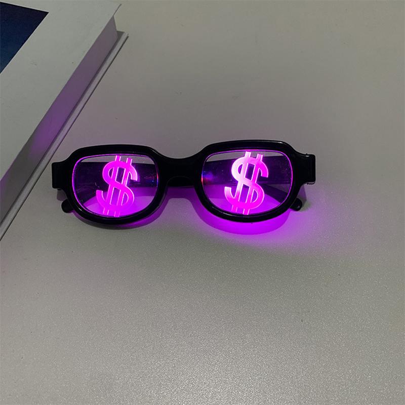 Funny Led Glowing Glasses Special Effect Luminous Glasses Cool Anime Flash Eye Glasses Sense Of Technology Eyewear For Party
