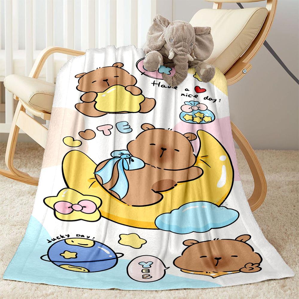 1pc Heart Shaped Bears Blanket Comfortable Soft Lightweight Perfect for Travel Camping Picnics Sofa Office bedroom Gift for Friends