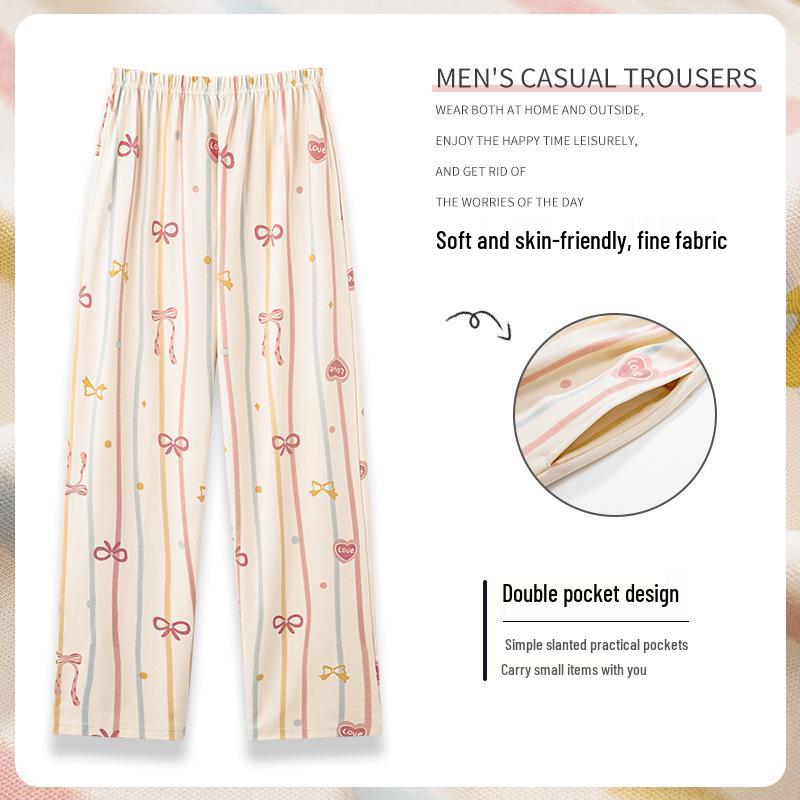 

Women s Pure Cotton Pajama Pants - Versatile, Comfortable, Loose Fit for Spring and Outdoor Wear Extra Large