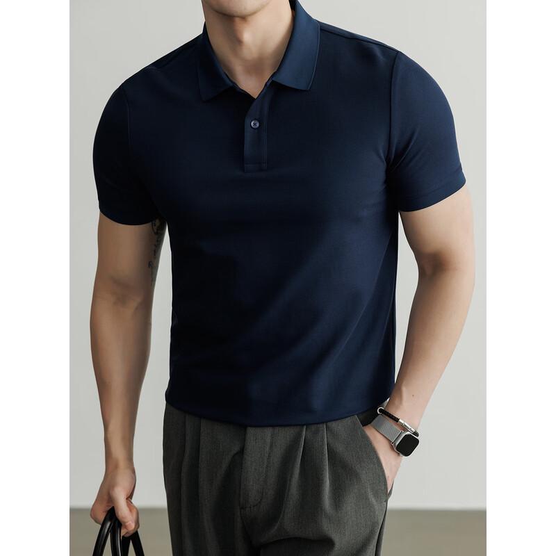 Hengyuanxiang Men's Summer Anti-Wrinkle Polo Shirt