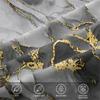 Luxury Gold Foil Marble Duvet Cover Set (1 Duvet Cover & 1/2 Pillowcase) Modern Abstract Bedding Set Bedroom Decor