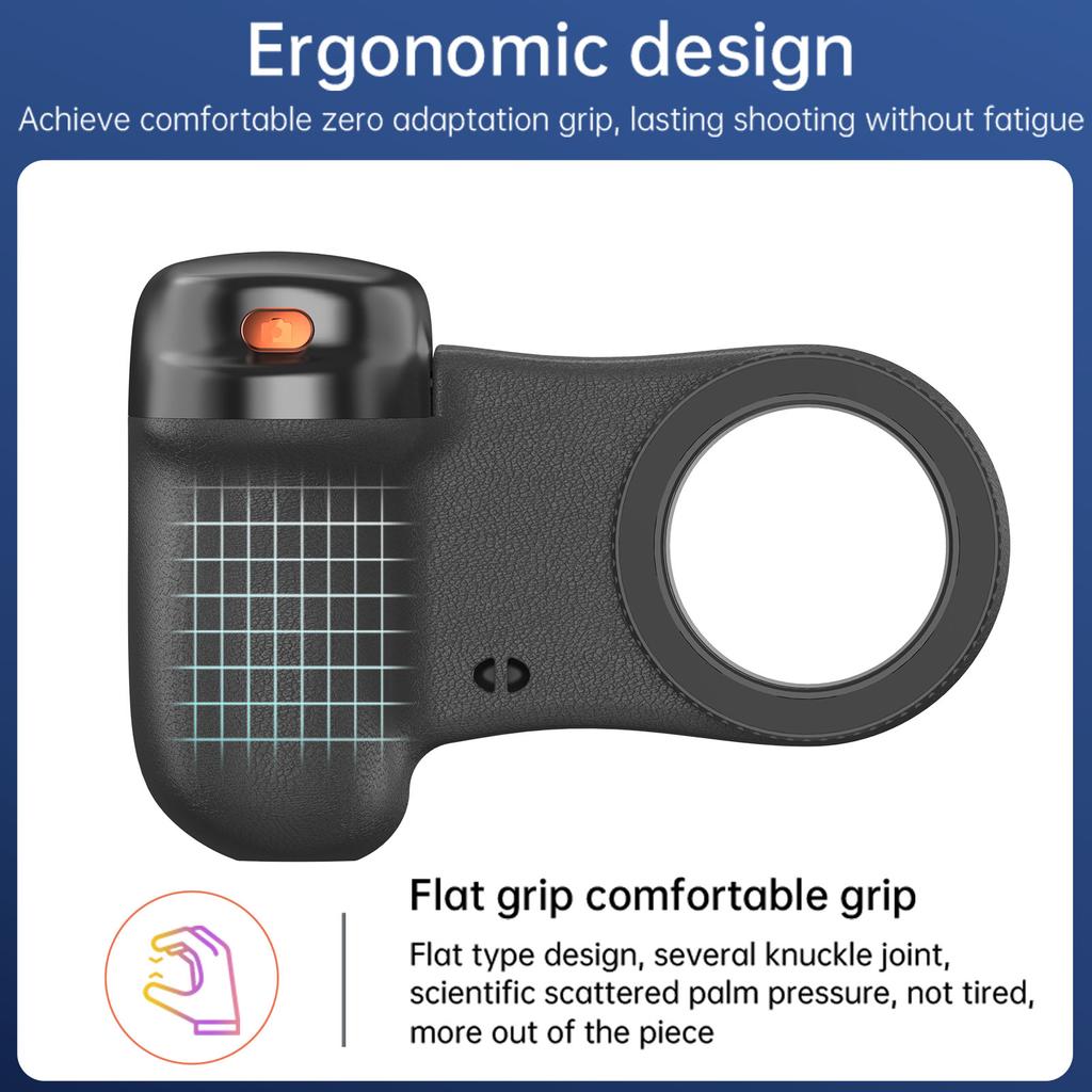 Magnetic Phone Camera Grip Smartphone Photo Holder Selfie Handle Snap with Wireless Shutter Key