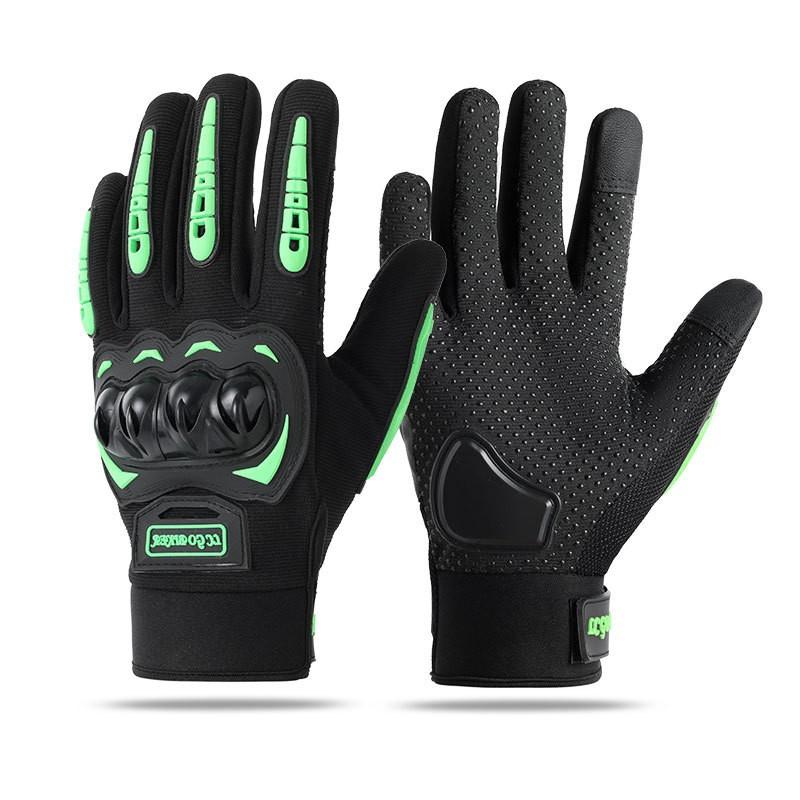 Touchscreen Motorcycle Gloves, Hard Shell Anti-Fall Outdoor Climbing Riding Long-Finger Knight Gloves
