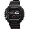 Casio Standard Digital Metal Face Men's Watch MWD-110HB-1BV Full Black Overseas Model