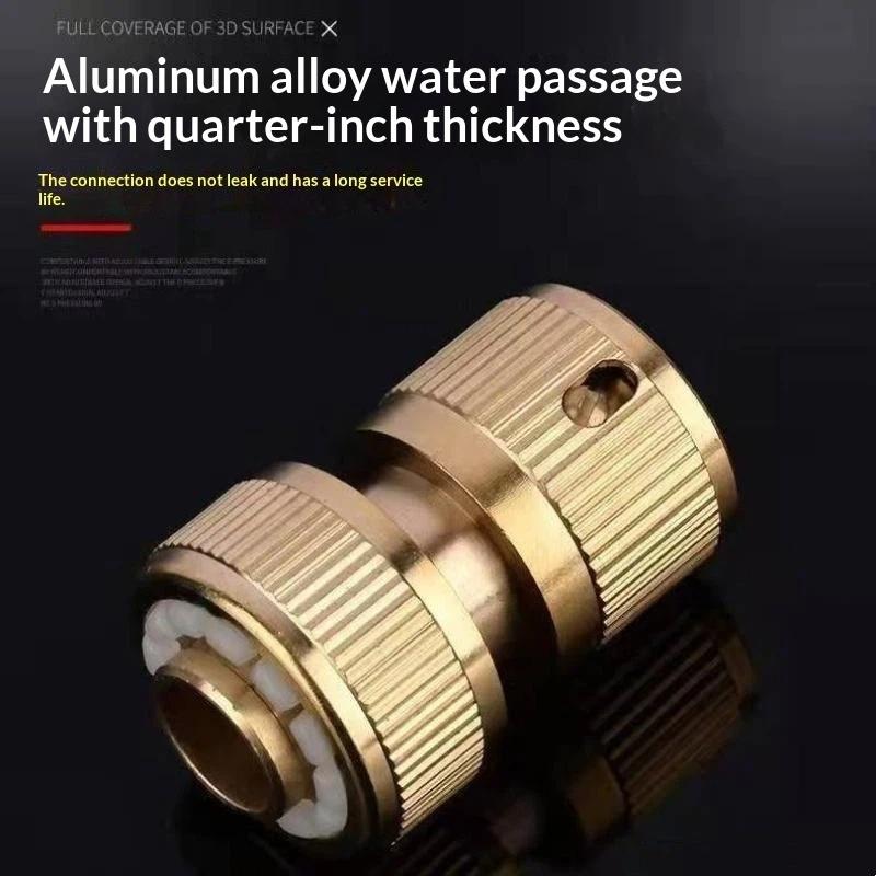 High Pressure Car Washer Spray Gun Metal Nozzle Adjustable Water Flow Sprinkler for Pet Bath Garden Irrigation Use