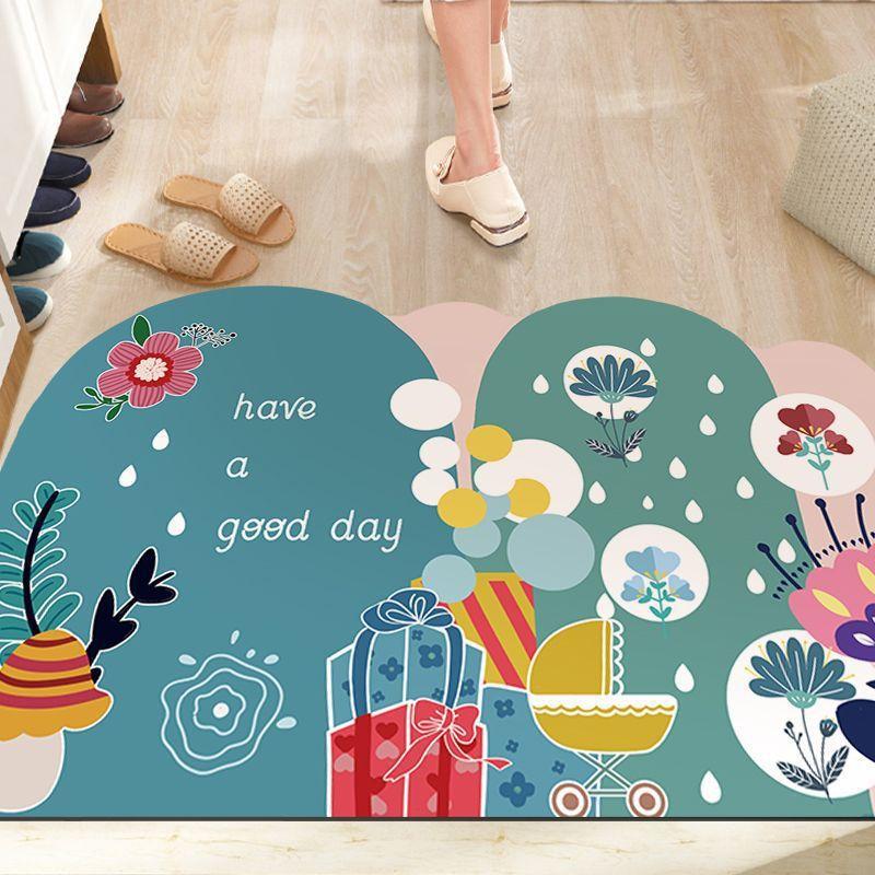 Cartoon Can Love The Home Door Mat Door Dirty Anti-slip Mat Into The Door Porch Can Be Cut Carpet