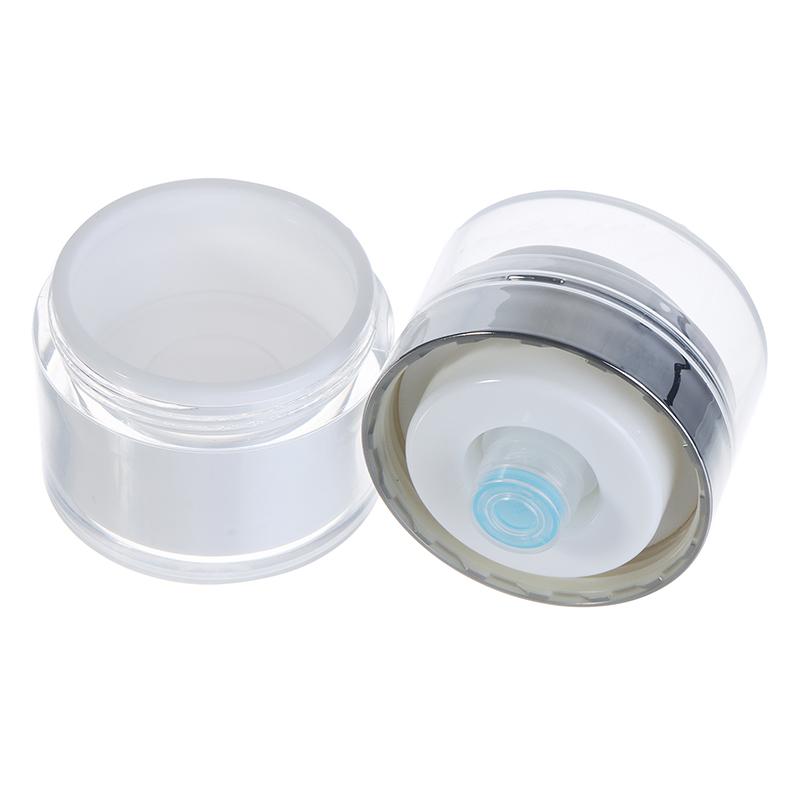 15/30/50/100 ml Airless-Pumptiegel Leere Acryl-Cremeflasche Nachfüllbarer Kosmetikbehälter Einfach zu verwenden Tragbares Reise-Make-up-Werkzeug