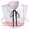 Perfect Match Sweet Bowknots Lapel False Collar For Women Faux Col Half Shirt Blouse Fake Collars Sweater Shirt Detachable Collars Accessories