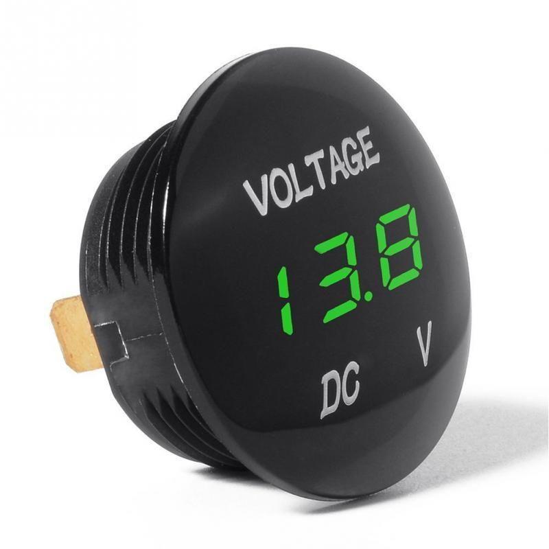 New universal voltmeter waterproof voltage meter digital volt meter gauge red led for dc 12v24v car motorcycle auto truck new arrive