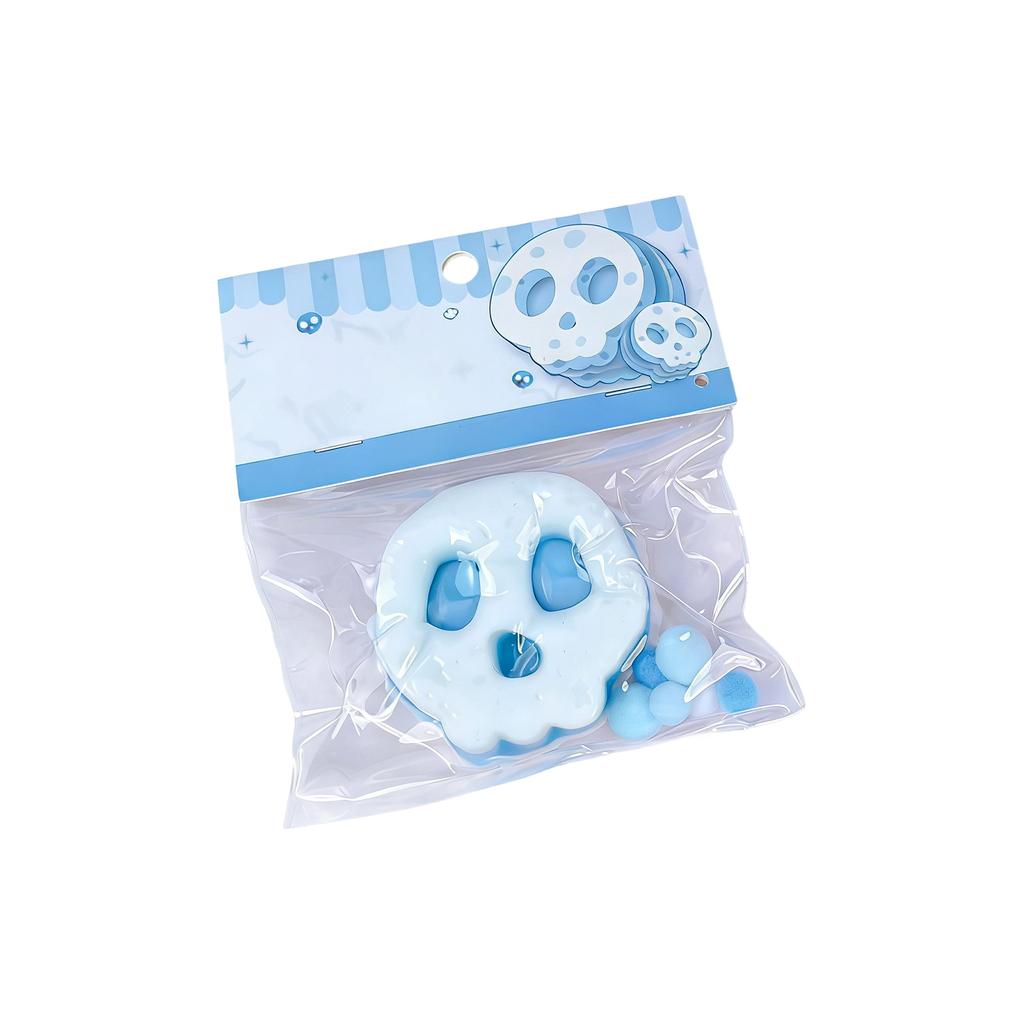 Taba Squishy Kawaii Hexoween Gift Funny Cartoon Skull Three Layers Thick Biscuit Fidgeting Kids Toys Adult Funny Holiday Gifts