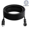 Mini DIN 6pinový kabel 0,5 metru samec pravoúhlý na samec přímý konektor měděné jádro prodlužovací kabel