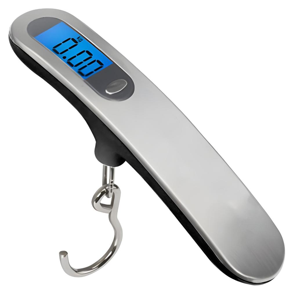 Portable Scale Digital LCD Display 110lb/50kg Electronic Luggage Hanging Suitcase Travel Weighs Baggage Fishing Scale with Hook
