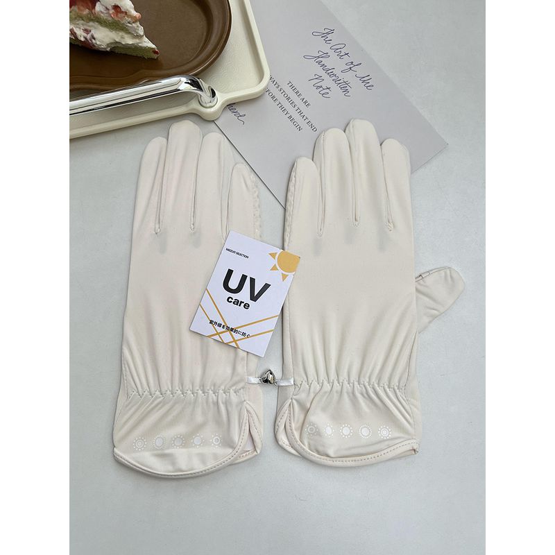 

Summer Driving Sun Protection Gloves for Women Summer Cut Out UV Protection Thin Outdoor Cycling Sun Protection Flip Finger Touch Screen Apricot All yards
