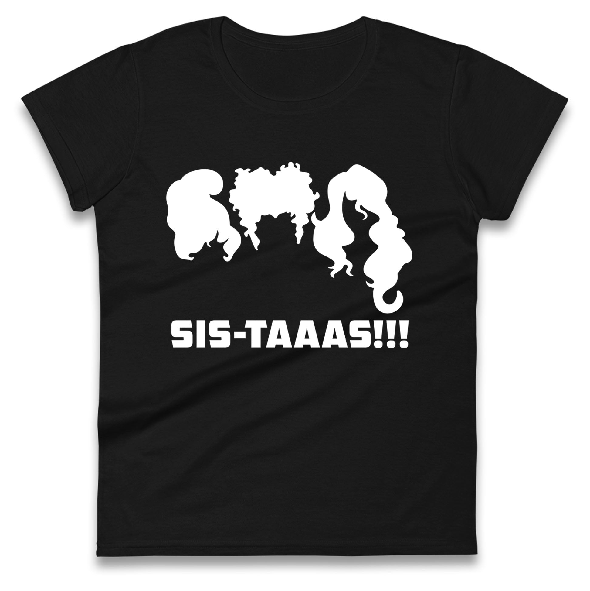 The Sanderson Sisters Sistaaas Halloween Womens T Shirt Mens Tops Tees Unisex XL