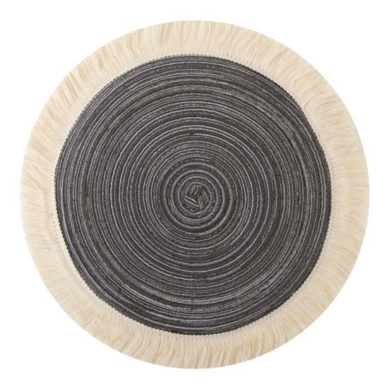 Nordic Table Placemats Round Heat-Resistant Coasters with Fringe Bowl Pads Teapot Trivet for Dining