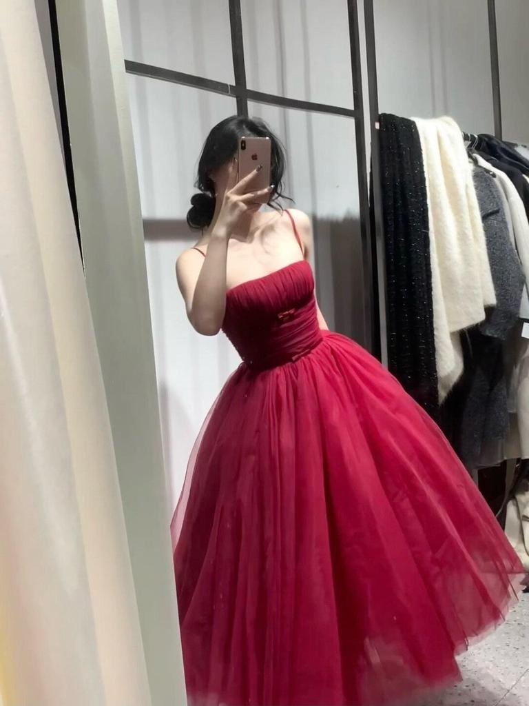 Flowing Immortal Princess Mesh Tie-Waist Dress
