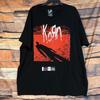 Korn Men's Black 2XL Cotton Blend Band Logo Graphic Tee Unisex T-Shirt