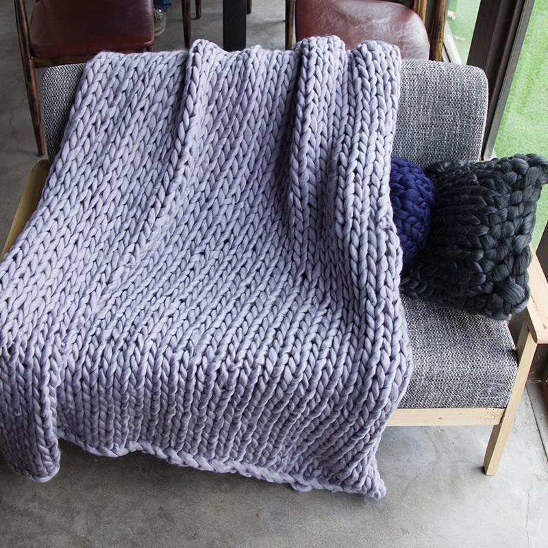 

Пожелание Уютный Плетеный Толстый Пряжный Плед Для Взрослых Стильный Чехол На Диван Мягкий И Плюшевый 100*120cm/39.37*47.24in