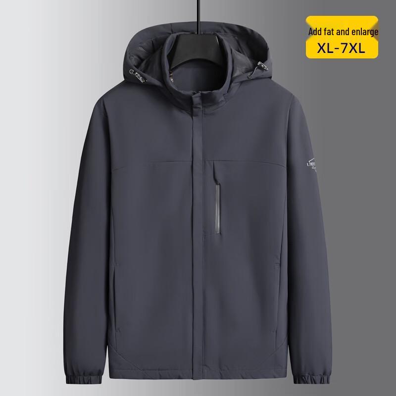 

Dibinze Men s Plus Size Detachable Hood Windproof Padded Jacket 6XL