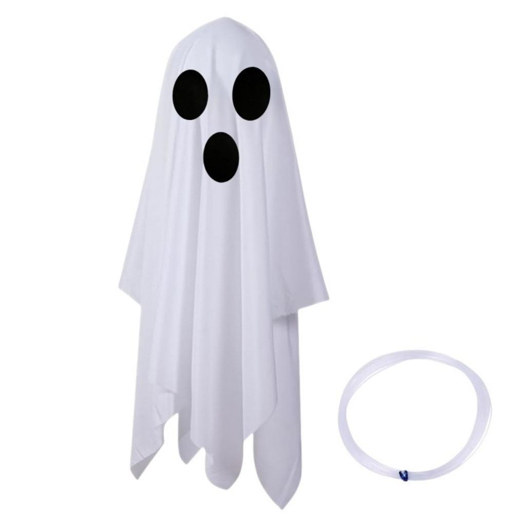 White Terrifying White Ghost Pendant Scary Spooky Flying Spooky Ghost  Courtyard Decor Style F