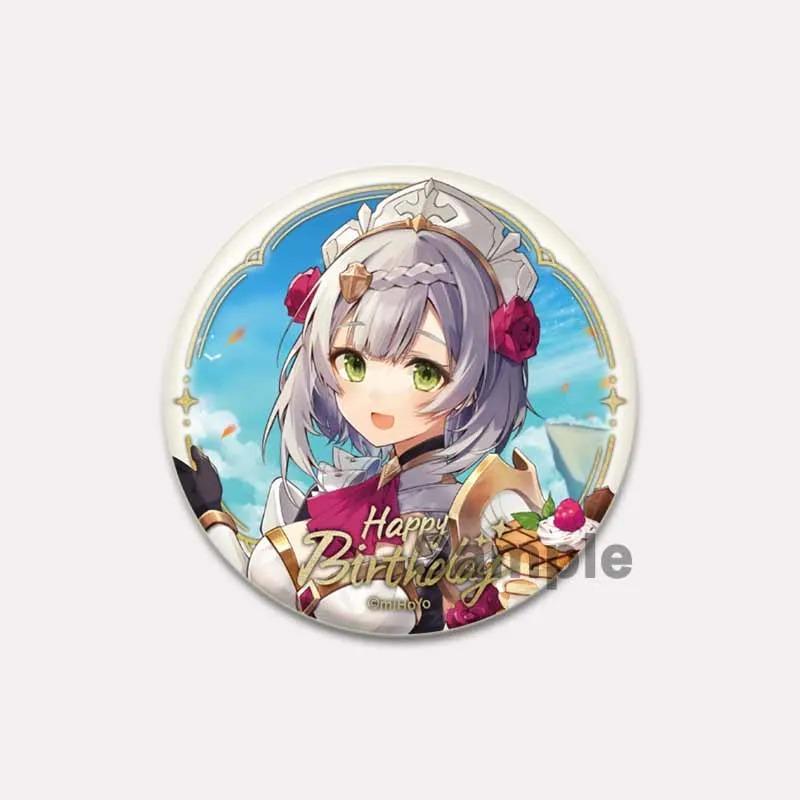 32/44/58mm Genshin Impact Tinplate Pin rotund desene animate Snap-in Brose pentru rucsac Cothes Accesorii Joc Anime Collection Badge Decorare