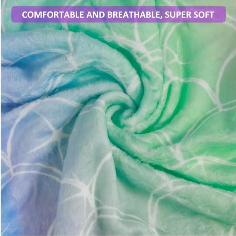 Flannel Mermaid Blanket Sleeping Blanket Adult Children Universal Mermaid Tail Blanket Comfortable Cute Blanket Hot Dropshipping