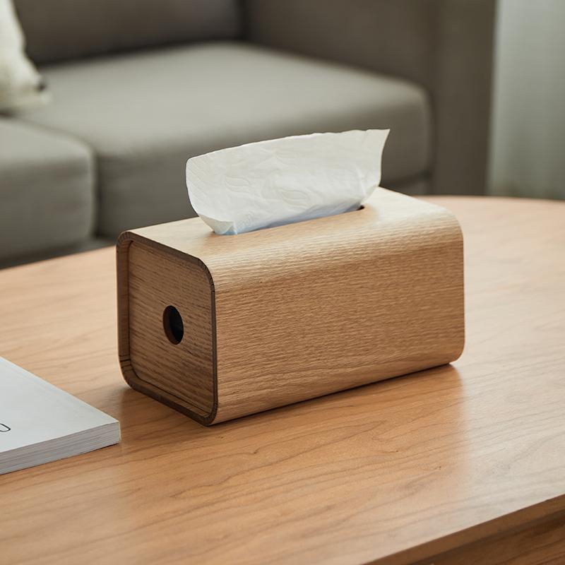Wooden Tissue Box Desktop Napkins Boxes Kitchen Luxury Paper Storage Case Household Rectangle Handkerchief Organize Accessories