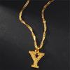 26 Alphabet Gold Plated Pendant Necklace Accessories Initial Necklace For Women Dainty Gold Letter A-Z Pendant
