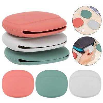 Scatola portaoggetti per cuffie Cavo dati per auricolari in silicone U Organizzatore per dischi Portamonete carino Borsa per viaggi a casa Viaggio d'affari