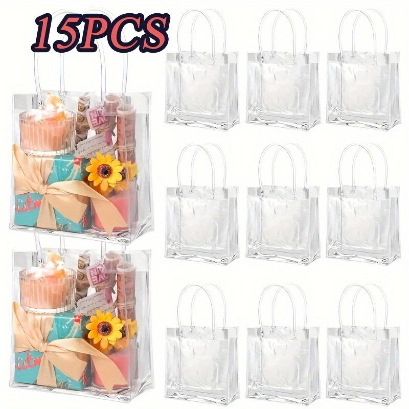 

15 шт. прозрачная ПВХ сумка подарочный пакет свадебный конфетный сопутствующий подарочный пакет пластиковый пакет, упаковочный пакет подарочный пакет прозрачный