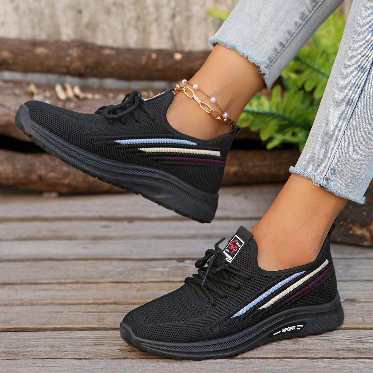 Женские кроссовки повседневные модные дизайнерские туфли для женщин сетчатые дышащие — фото 3