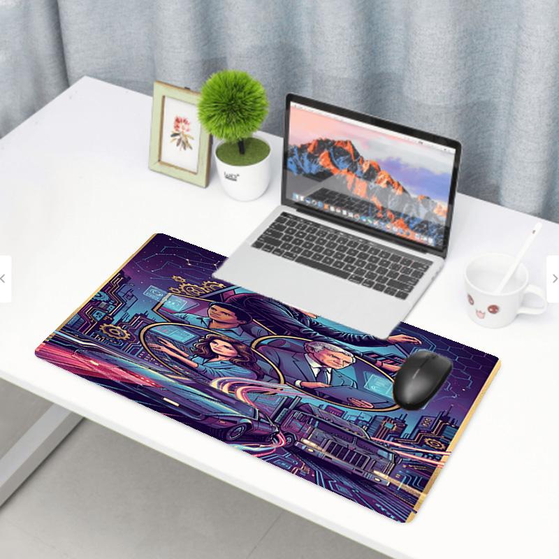 Knight Rider Print Mouse Pad, Anti‑Slip Desktop keyboard Mat, for PC Laptop Gaming Working Daily Use, Cool Festival Surprise Gift
