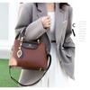 Elegante bolso tipo cartera con cremallera, moderno bolso de mano de gran capacidad para el trabajo, moderno bolso de mano con doble asa