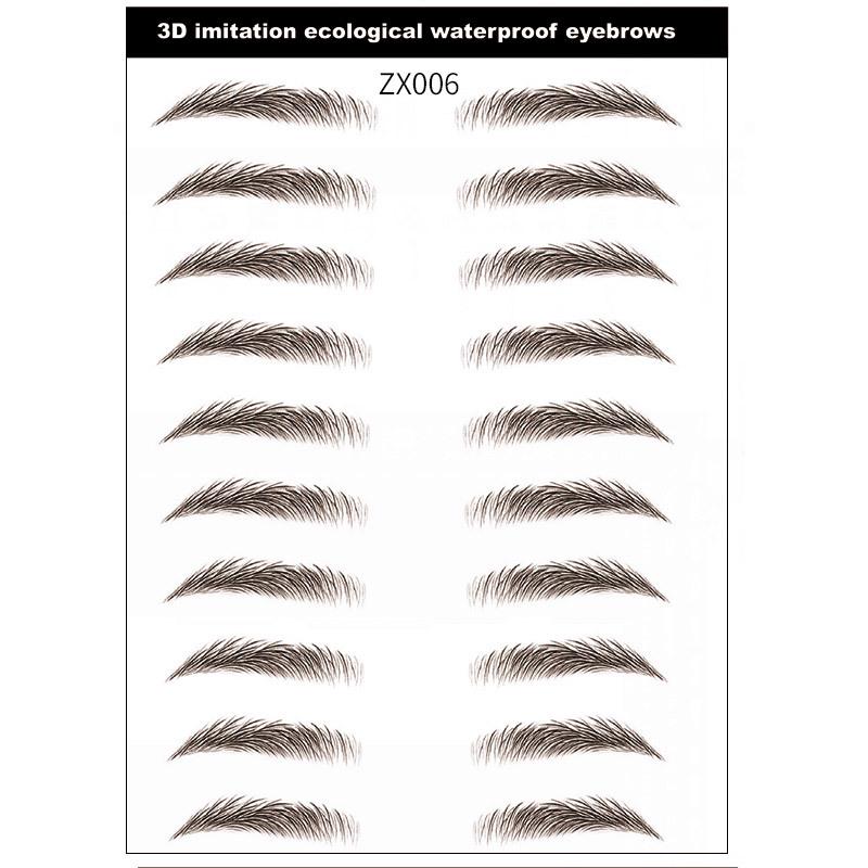3D Waterproof Eco-Imitation Eyebrow Tattoo Stickers