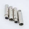 Metall 3Pin XLR Stecker auf 5Pin Buchse Konverter Audio Beleuchtung Stromadapter 3Pin Buchse auf 5Pin Stecker Anschluss Bühne Theaterlicht