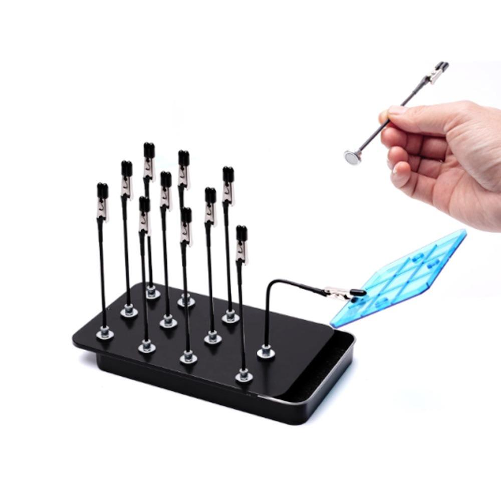 Magnetic Model Painting Stand Bendable DIY Model Base Holder Flexible Crafting Alligator Clip Sticks For Airbrush Spray Hobby